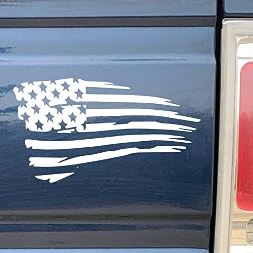 Патриотско Откажување Од Американското Знаме 2 Пакет Налепници - Патни Налепници За Премиум Возила-Автомобил, Камион, Компјутер, Ѕид,