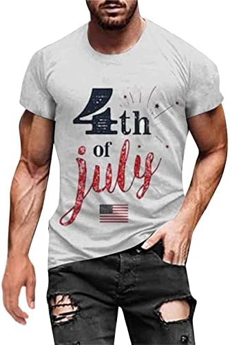 Bmisegm летни машки маици маички мажи летен ден независност мода 3Д дигитално печатење маица кратки мажи големи високи високи Т.