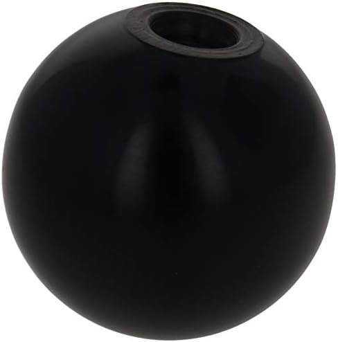 Bettomshin Thermoset Ball Knob M8 Femaleенски конец Бакелит рачка 40мм/1,57 Сферична рачка со мазна рамка црна боја за трева за