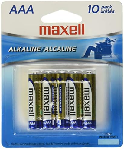 Максел 723810П Подготвен За одење Долготрајна И Сигурна Алкална Батерија Ааа Ќелија 10-Пакет Со Висока Компатибилност