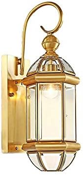 Uaster wallидна ламба wallидна ламба бакар, надворешна водоотпорна wallидна ламба дневна соба декоративни светла светла во кревет, злато