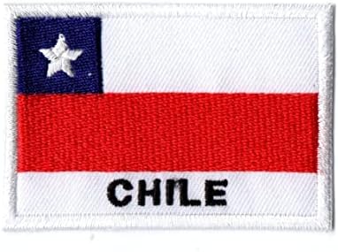 Прво, нешто со железо со знамето на Чиле, на мало извезено за капаче за кошула со кошула, ранец на ранец на капаци на капакот на капакот