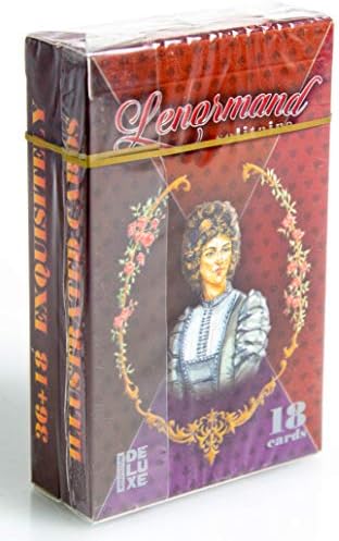 Rushnychok English Madame Lenormand Solitaire Double Tarot картичка палуба + рачна книга Делукс