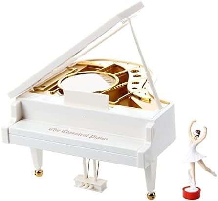 Emers Исклучителна- Музичка кутија Карилон музичка кутија музичка кутија Гранд пијано бело балерина нови музички кутии бело