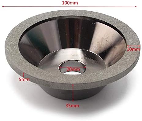 Driak Silver 320 100mm/3,94 Дијамант за мелење чаша за мелење смола од смола Абразивни алатки што се користат во разни алатки