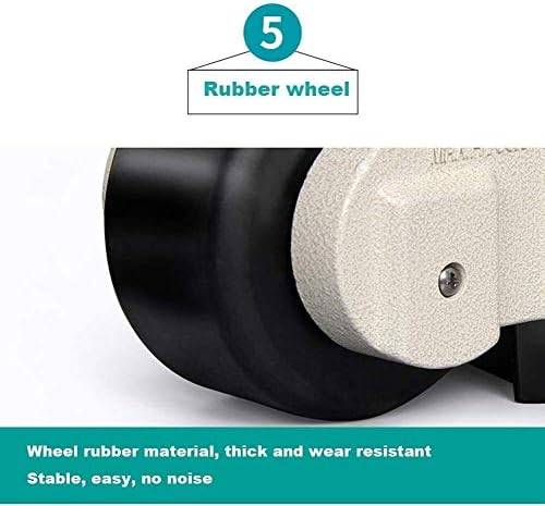 Лумекуба 4 Пакет Издржливи Тешки Индустриски Тркалца За Вртење На Рицинус, Прилагодливи/Безбедни, Ротирани 360°, За Тркалца На Работилници