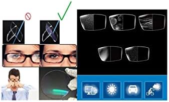 Амар Начин На живот Компјутерски очила Кризална леќа пластична правоаголна 52 мм црна унисекс_алацфрпр4177
