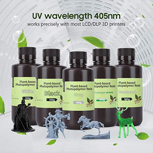 Елеоу -фабрика базирана на 3Д смола со низок мирис и голема прецизност, 405Nm UV брза смола и брзо лекување за LCD 3D печатење -