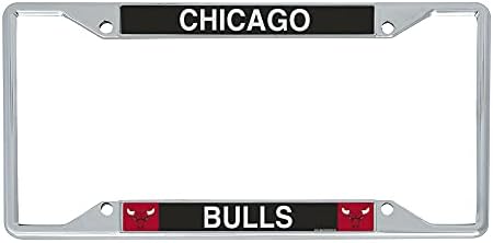 Тимот На Чикаго Булс Нба Метална Рамка За Регистарски Таблички За Предниот Или Задниот Дел На Автомобилот Официјално Лиценцирана