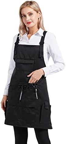 Nanxson прилагодливи жени биб со престилка мулти функција професионален салон стилист престилка со џебови со алатки CF3010101010