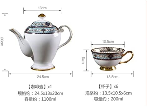 Кафе чаша палата во коска во коски во коска од кинески кафе сет модел со просторија декорација попладне чај чај сет со послужавник