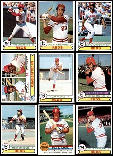 1979 Топпс Синсинати Црвените во близина на екипата постави Синсинати црвени VG/EX+ Reds