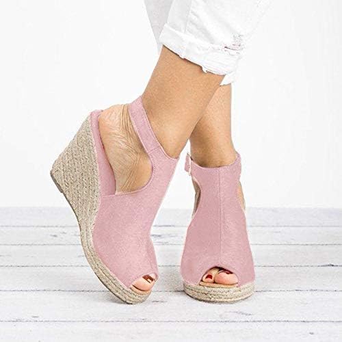 Платформа сандали женски дами модни клинови сандали случајни токи ленти римски чевли сандали сандали за жени фустани лето