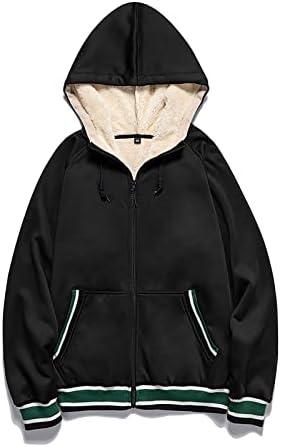 ADSSDQ јакни за мажи, плус големина Основна јакна за пешачење Менс Фестивал со долги ракави со долги ракави, палта се вклопуваат