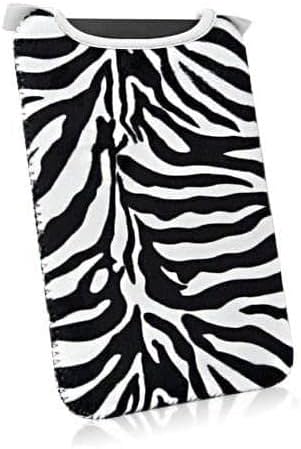 Case Boxwave Case компатибилен со YQSavior Android 11.0 Tablet Q2s - Zebra плишани лизгачи, животински печатен мек ракав за yqsavior Android