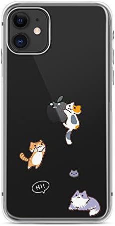 FancyCase iPhone 11 Случај - Симпатична Мачка Дизајн Прекрасен Цртан Филм Животински Модел Флексибилен Tpu Заштитен Јасен Случај