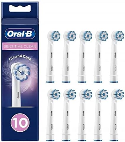 Braun Oral-B 4210201325840 Чувствителни глави за чиста четка за заби со ултра тенка технологија за влакната за нашето нежно чистење, пакет од 10