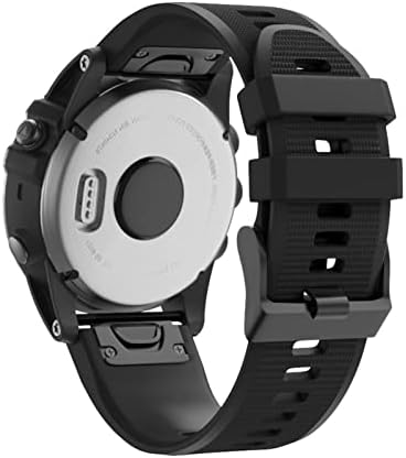 Cysue Silicone 26mm 22 mm Брзо издание WatchBand WatchBand Scretstrap за Garmin Fenix ​​7 7x 5x 5 Plus 3 3HR S60 Watch EasyFit