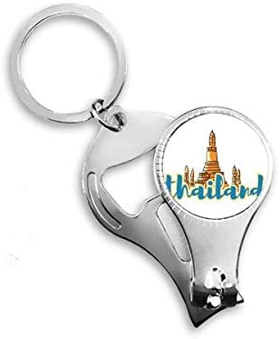 Тајланд Ват Хоу Фа Кав илустрација Ноил Нипер прстен клуч за шишиња со шишиња со шише Клипер
