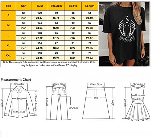 Kcjgikpok плус облека со големина за жени, шема печатена екипаж со кратки ракави спортски маици жени маички случајни