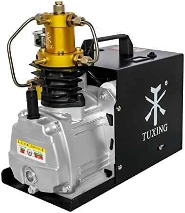 Tuxing 4500PSI PCP компресор, прилагодлива верзија за автоматско стоп, компресор за воздух на PCP, пумпа за висок притисок, пумпа