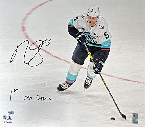 Марк ordордано Сиетл Кракен потпиша 16х20 фото фанатици B477812 - Автограмирани фотографии од НХЛ