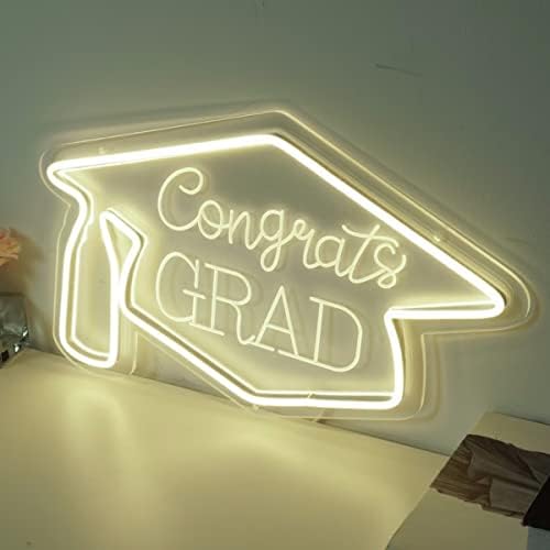 2023 Честитки за дипломирање Неонски знак Декорација Неон светла за забава, сопствена LED светло знак за дипломирање на wallидови,