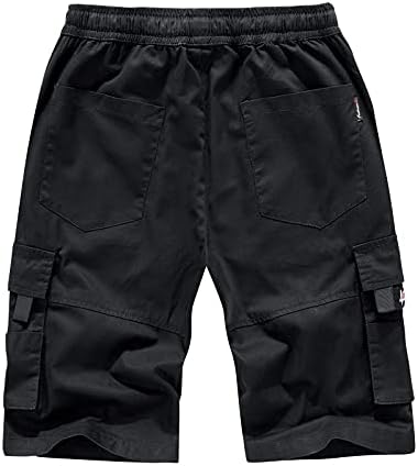 Тактички шорцеви за машки модни модни џебни панталони памук памук со пет точки со комбинезони Менс атлетски