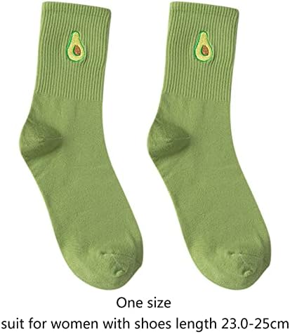 Чорапи за везови на овошје, симпатични печати кратки чорапи чорапи за глуждот за чорапи за компресија широки телеви