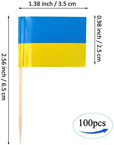 ЈБЦД Украина Чепкалка за заби знаме украински мини Мали Кекси Топер Знамиња