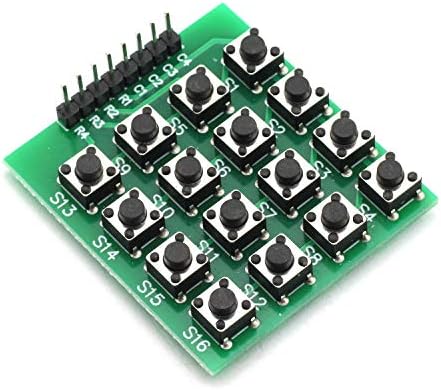 TEGG 1 PC 8 PIN 4X4 MATRIX 16 Копчиња за копчиња Модул за тастатура за Arduino Raspberry Pi