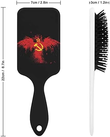 Русија Хамер знамиња кука СССР срп коса четка симпатична четка чешла за перниче за перничиња за мажи жени подарок за коса