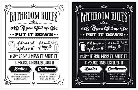 Xbygimi правила за бања Правила, правила за бања wallидна уметност, wallидна уметност во бања, смешен цитат постер, нов подарок