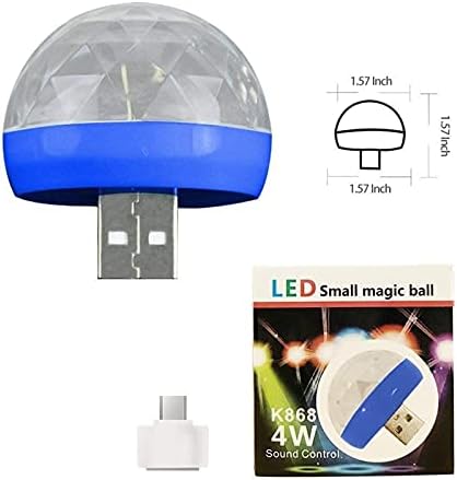 NPKGVIA сцената LED телефонски клуб ламба USB KTV XMAS Disco Light Party Mini DJ Ball RGB Smart Home додатоци Брилијантни паметни