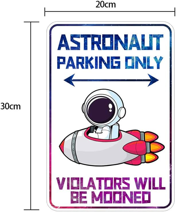 Астронаутски Вселенски Знак Декор-8 х 12 Инчи-Вселенски Подароци За Момчиња Детска Тематска Спална Соба Ѕид Декор Налепници Работи