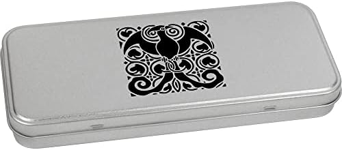 Азеида „Арт Новеу Паун“ метална обвивка за канцелариски калај / кутија за складирање