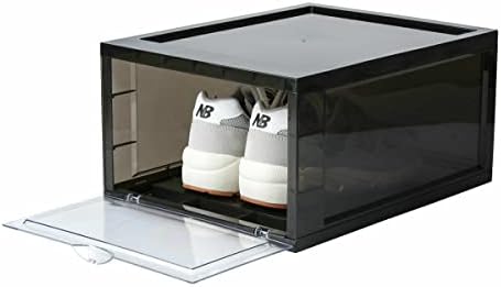Контејнер за складирање Sneakneat Sneaker - 10 пакувања, издржлива кутија за чевли поставена со капка влезна врата - чувајте до
