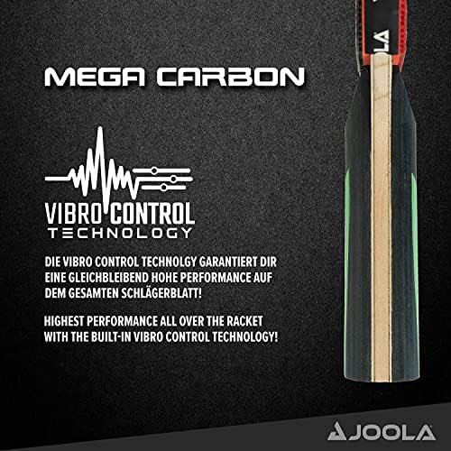 Joola carbon mega tennis tennis bat - мулти -боја