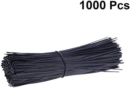 Doitool 1000 парчиња 0,45мм пластична обложена железна жица за вртење на врски за кабелски организатор за внатрешни работи за домашна