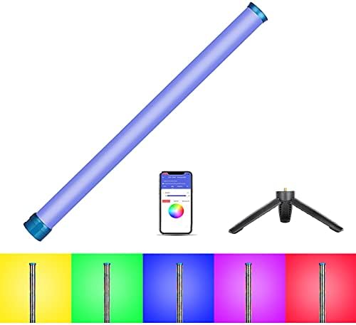 SOKANI X25 RGB LED Цевка СО Контрола НА АПЛИКАЦИЈАТА Bi-Color 2800K - 10000k Целосна Боја Затемнување НА Батеријата НА Полнење OLED Дисплеј