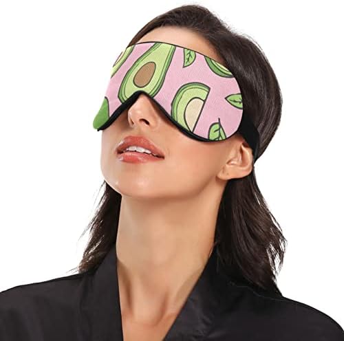 Unisex Sleep Mask Eye Eye Avocado-Poss-Girl-Hill-Girl-Girl Mask Mask Удобно око за очи за спиење на очите