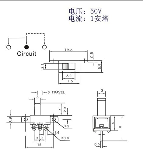 Micro Switch 20PCS 3 Solder Lug Pin на 2 Позиција 1P2T SPDT панел Switch Switch SS12F55