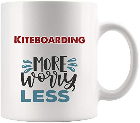 Потребно е повеќе Kiteboarding кригла кафе чаша чај чаши подарок | Загрижете се помалку хобија деца деца Kitesurfing змеј,