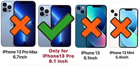 Чирано Случај Компатибилен Со iPhone 13 Pro, Само за 6,1 Инчен 2020 Нови Модели, Јасни, 4 Агли Заштита Од Удари
