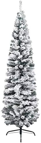 Видаксл тенка вештачка новогодишна елка со надиграна снег домашна дневна соба канцеларија градинарски украс украс Декорација Божиќна декорација