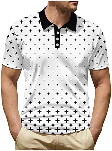 Dudubaby тенок фит поло маици за мажи голф кошула со ребрести јака цврста боја обичен обичен спорт v врат краток ракав мода