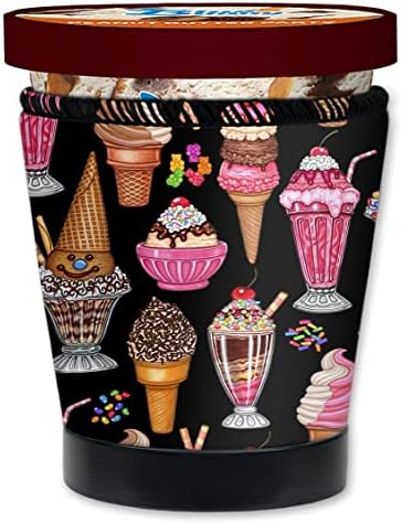 Мугзи - сладолед - големина на пит - Делукс густа неопрена пријатна ракав за покривање на ракав - сладолед од мајки