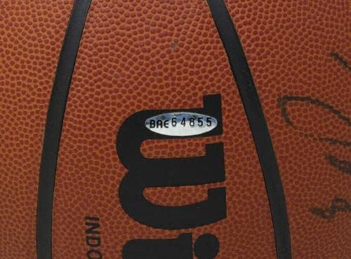Мајкл Jordanордан Чикаго Булс потпиша Вилсон џет кошарка Уда Холограм - Автограмирани кошарка