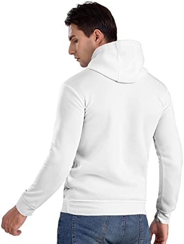 Дерек и логото Доминос, худи -худи, долги ракави, пријатна спортска џемпери за џемпери, пулвер за проследување