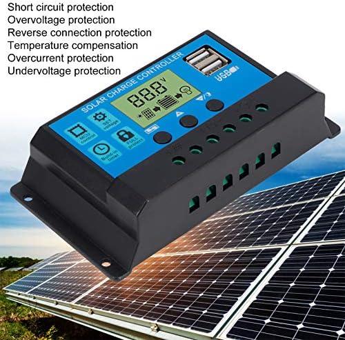 Pwm Фотоволтаичен Систем Контролер За Соларно Полнење 30A, Полнач За Батерии Со Оловна Киселина Погоден За Систем За Производство На Соларна